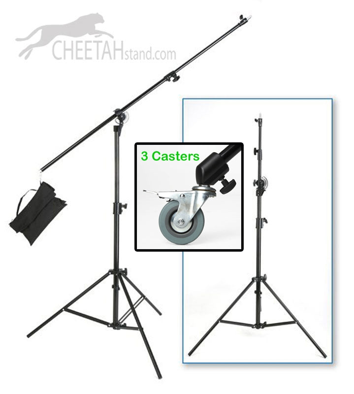 Boom Light Stand with Casters