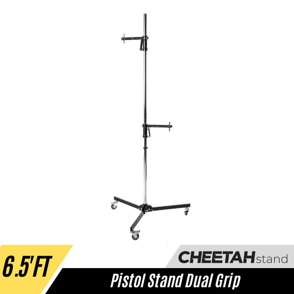 Soporte para pistola con agarre adicional y ruedas