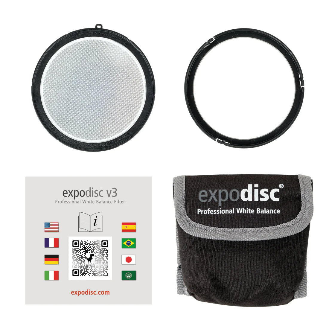 
                  
                    Filtre de balance des blancs professionnel ExpoDisc v3
                  
                