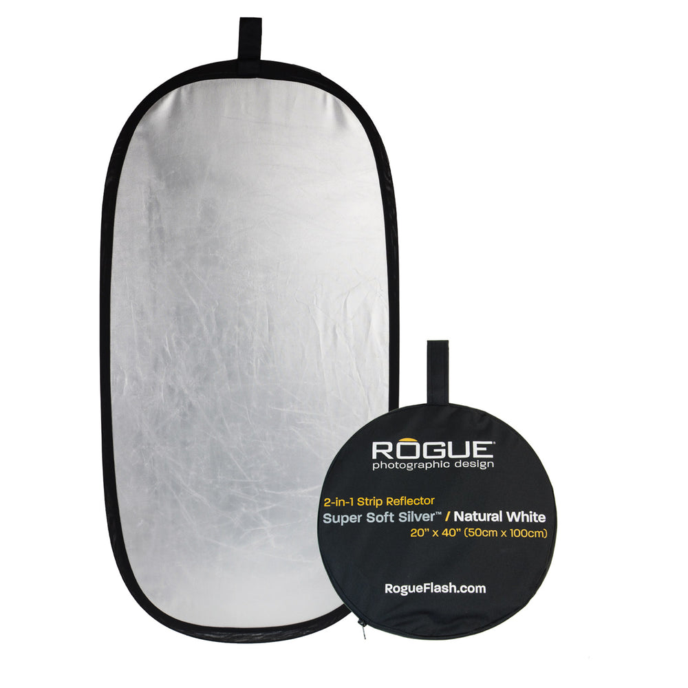 
                  
                    SEGUNDO DE FÁBRICA: Reflector Super Soft Silver™ 2 en 1 de 20x40” de Rogue
                  
                