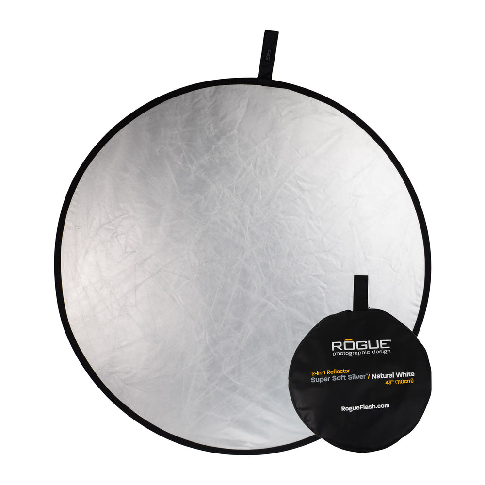 
                  
                    Reflector plateado supersuave 2 en 1 de Rogue de 43"
                  
                