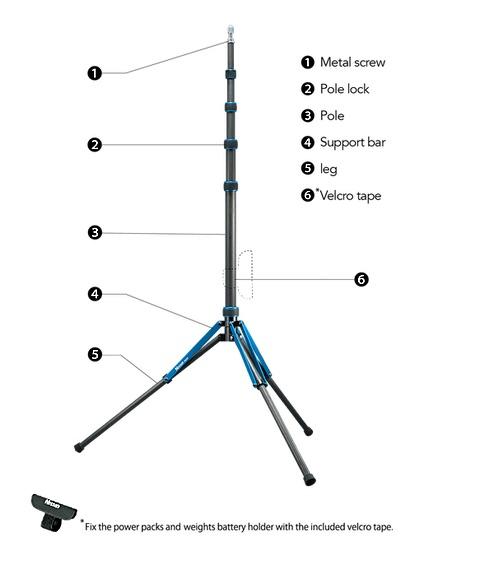 
                  
                    LS-65C Carbon Fiber Light Stand (106in max height)
                  
                